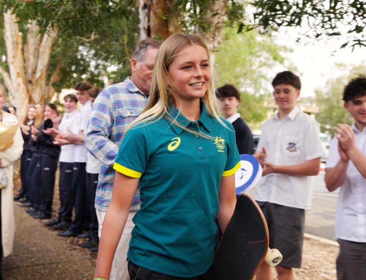 Former public school student and Olympian, Ruby Trew. 